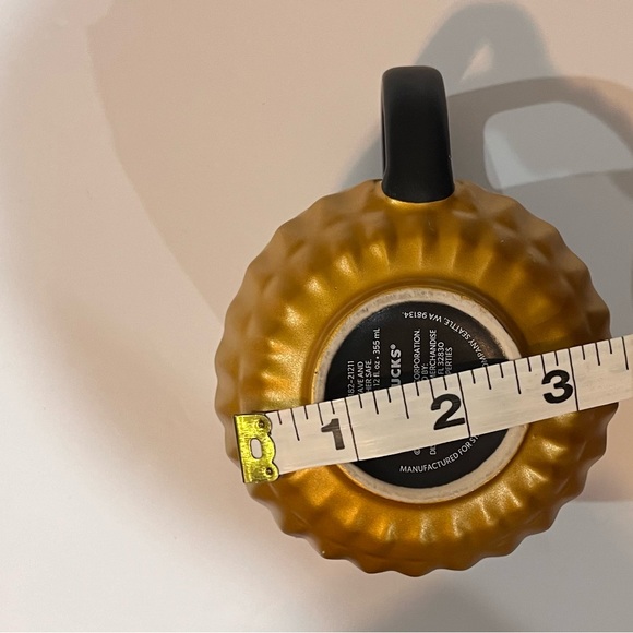 STARBUCKS DISNEY WORLD PARKS 50TH anniversary coffee mug cup black gold studded - Picture 8 of 11